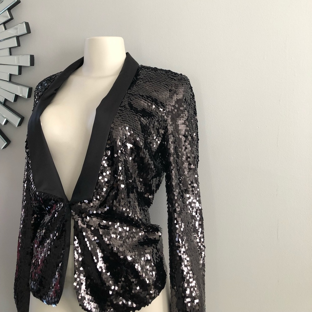 COPY - Rachel Zoe Black Liza Sequin Blazer